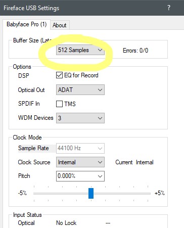 RME Audio Buffer